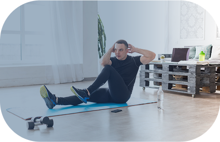 Simple bodyweight exercise at home