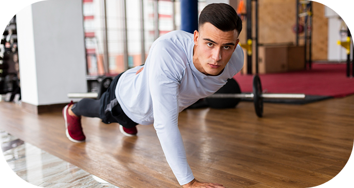 Home workout with Ntrena app